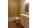 Simple bathroom with a tub and shower combination and a vanity with sink at 1300 Larchmont Pl, Salisbury, NC 28144
