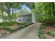 Charming two-story home with gray siding, black shutters, and a well-manicured front yard at 1517 E Barden Rd, Charlotte, NC 28226