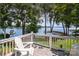 Relax on the private deck with stunning lake views; a perfect spot for morning coffee or evening relaxation at 17719 Springwinds Dr, Cornelius, NC 28031