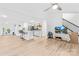 Bright, open living room with an island separating it from the kitchen, perfect for entertaining at 221 Reliance Rd, Kings Mountain, NC 28086