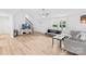 The living room is spacious with light flooring, neutral walls, and a modern staircase at 221 Reliance Rd, Kings Mountain, NC 28086