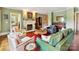 Cozy living room with a fireplace, hardwood floors, and comfortable seating at 2526 Sherwood Ave, Charlotte, NC 28207