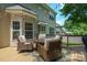 Inviting back deck with comfortable seating, perfect for relaxing and enjoying the outdoors at 2908 Barnard Castle Ln, Matthews, NC 28104