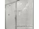 The stand-alone shower features elegant tile, and a glass door at 32612-B Millingport Rd # 7157, New London, NC 28127