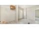 Practical mud room with storage shelves, washer/dryer hookups, and an exterior door at 5090 Beaver Dam Way, Bessemer City, NC 28016
