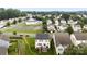 Spacious backyard deck with outdoor seating, ideal for entertaining and enjoying the beautiful neighborhood surroundings at 537 Lakeview Dr, Mcadenville, NC 28101