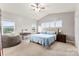 View of the main bedroom suite featuring plush carpet and windows with great natural light at 537 Lakeview Dr, Mcadenville, NC 28101