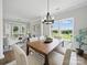 Open dining area with view of the living room and well-lit windows at 8304 Prescott Glen Pkwy, Waxhaw, NC 28173