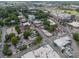 Aerial view showing location in the city; nearby streets, buildings and surrounding urban landscape at 904 Anderson St, Charlotte, NC 28205