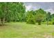 Spacious backyard featuring lush green grass and mature trees, perfect for outdoor activities and relaxation at 976 Neely Store Rd, Rock Hill, SC 29730