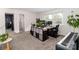 Well-lit home office with space for desk, storage, and natural light at 10209 Green Tee Ln, Charlotte, NC 28277