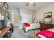 Comfortable bedroom with two twin beds, closet, and wall decor at 1313 Haywood Park Rd, Marvin, NC 28173