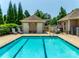 Community pool with a bathhouse and lounge seating; a great space for summer fun at 1313 Haywood Park Rd, Marvin, NC 28173