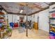 Unfinished basement with concrete flooring and ceiling at 141 Badin Lake Cir, New London, NC 28127