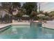 Gorgeous in-ground pool with sun-loungers and patio umbrellas, perfect for outdoor entertaining at 1619 Providence Rd, Charlotte, NC 28207