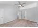 Spacious main bedroom with high ceilings and access to an ensuite bathroom at 176 Sharon Valley Dr, Hickory, NC 28601