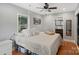Comfortable bedroom showcasing a large bed and an en-suite bathroom at 2131 Lee St, Gastonia, NC 28054