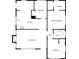 Detailed floor plan showcases the layout of the home, including the living room, kitchen, bedrooms, bath, and laundry at 2136 W 6Th Ave, Gastonia, NC 28052