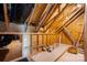 Unfinished attic with wood frame and visible insulation at 3008 Laney Pond Rd, Matthews, NC 28104