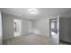 Bedroom with multiple entryways and neutral carpeting at 3800 Lovett Cir, Charlotte, NC 28210
