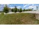 Spacious backyard with healthy green lawn and tall white fence, great for pets and outdoor activities at 732 Altamonte Dr, Clover, SC 29710
