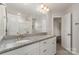 The bathroom has double sinks, granite counters and a tub/shower combo at 732 Altamonte Dr, Clover, SC 29710