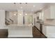 Open kitchen featuring white cabinets, stainless steel appliances, and granite countertops with a central island at 732 Altamonte Dr, Clover, SC 29710