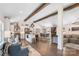 Open floor plan with gourmet kitchen, dining space, and comfortable living room at 932 Shady Bluff Dr, Charlotte, NC 28211
