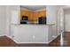 Kitchen showcases ample cabinet space and a breakfast bar at 10446 Trolley Run Dr, Cornelius, NC 28031