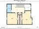 Second floor plan featuring two bedrooms, bathroom, hall and stairs at 1256 Canseco Ln, Hickory, NC 28602