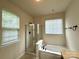 Bathroom featuring a soaking tub with a shower at 1304 Ridge Haven Rd, Waxhaw, NC 28173