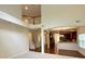 Open living room with a view of the second story, stairs, kitchen, and entry at 1304 Ridge Haven Rd, Waxhaw, NC 28173