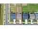 Overhead view of a neighborhood showcasing the home's location, yard size, and surrounding properties at 13140 Sudwick Ln, Charlotte, NC 28278