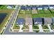 Aerial view of the neighborhood, highlighting well-maintained homes and green spaces in a Gathering-friendly community at 13140 Sudwick Ln, Charlotte, NC 28278