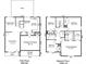 Detailed floor plan showcasing the layout of the first and second floors of the home at 1323 Mifflin Ln, Dallas, NC 28034