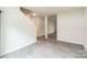 Hallway featuring wood-look floors and fresh paint with an entry to the living area at 1323 Mifflin Ln, Dallas, NC 28034