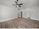 Spacious bedroom featuring wood flooring, recessed lighting, and white trim at 144 Walnut St, Chester, SC 29706
