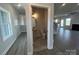 View of the powder room on the main floor featuring modern fixtures, neutral color scheme, and ample natural light at 1459 Mocksville Hwy # 19, Statesville, NC 28625