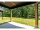 Expansive backyard view from covered patio, perfect for outdoor entertaining and relaxation at 1528 Enochville Rd, Kannapolis, NC 28081