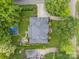 Aerial view of a charming house with a basketball court and manicured landscaping at 2300 Richardson Dr, Charlotte, NC 28211