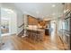 Spacious kitchen with hardwood floors, ample cabinet space, and a large island at 2300 Richardson Dr, Charlotte, NC 28211