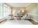 Bright living room with neutral decor, hardwood floors, and large windows for lots of natural light at 2300 Richardson Dr, Charlotte, NC 28211