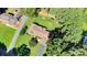 Stunning aerial view showcasing the home, its surrounding greenery, and its location at 2326 Horseshoe Bend Ne Rd, Hickory, NC 28601