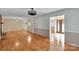 Spacious living room with hardwood floors, showcasing an open layout and natural light at 2326 Horseshoe Bend Ne Rd, Hickory, NC 28601
