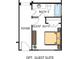 Guest suite layout with bathroom, closet, and sleeping area off the Foyer at 277 Triple Ponds Ct, Clover, SC 29710