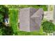 Aerial view of a home showcasing the roof, landscaping, and layout of the property and surrounding area at 4006 Centerview Dr, Indian Trail, NC 28079
