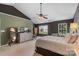 Large main bedroom with vaulted ceiling and closet, and ample natural light at 4006 Centerview Dr, Indian Trail, NC 28079