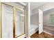 Bathroom with gold-framed shower and luxurious tub with gold fixtures at 4510 Glenlea Commons Dr, Charlotte, NC 28216