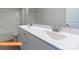 Well-lit bathroom with a dual sink vanity and a large framed mirror at 524 Hullview Vis, Monroe, NC 28110