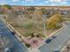 Aerial view of the neighborhood park showcasing lush landscaping, public green spaces, and walking paths at 6834 Creft Cir, Indian Trail, NC 28079